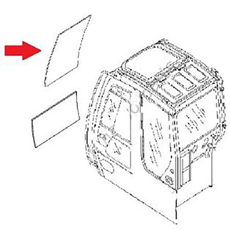 Aftermarket Front Upper Window Glass CAH40-0200